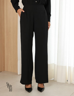 Conjunto Blusa e Calça Alfaiataria Raissa Preto