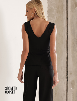 Conjunto Blusa e Calça Montaria Grasi Preto