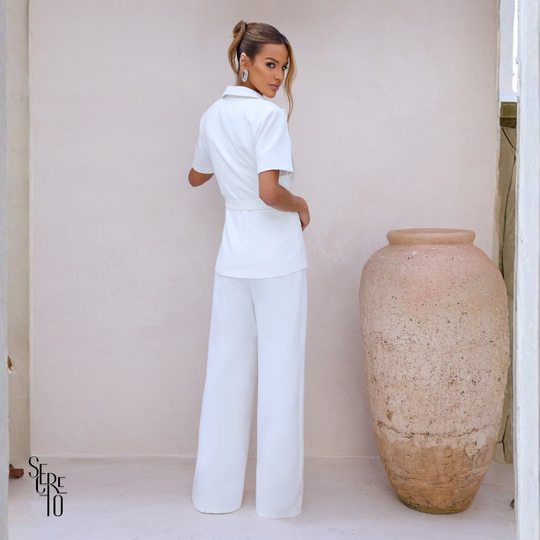 Conjunto Alfaiataria Eliza Branco