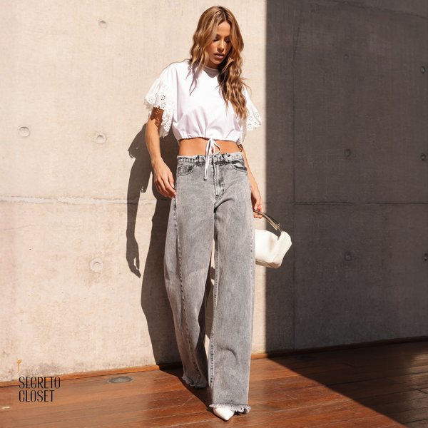 Blusa Manga Laise Marlene Branco