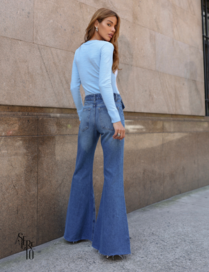 Blusa Sabrina Xadrez Azul