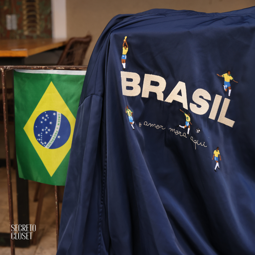 Jaqueta Esportiva Margarida Azul