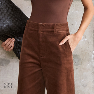 Calça Cotelê Maitê Marrom
