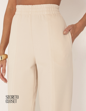 Conjunto Blusa e Calça Montaria Grasi Areia