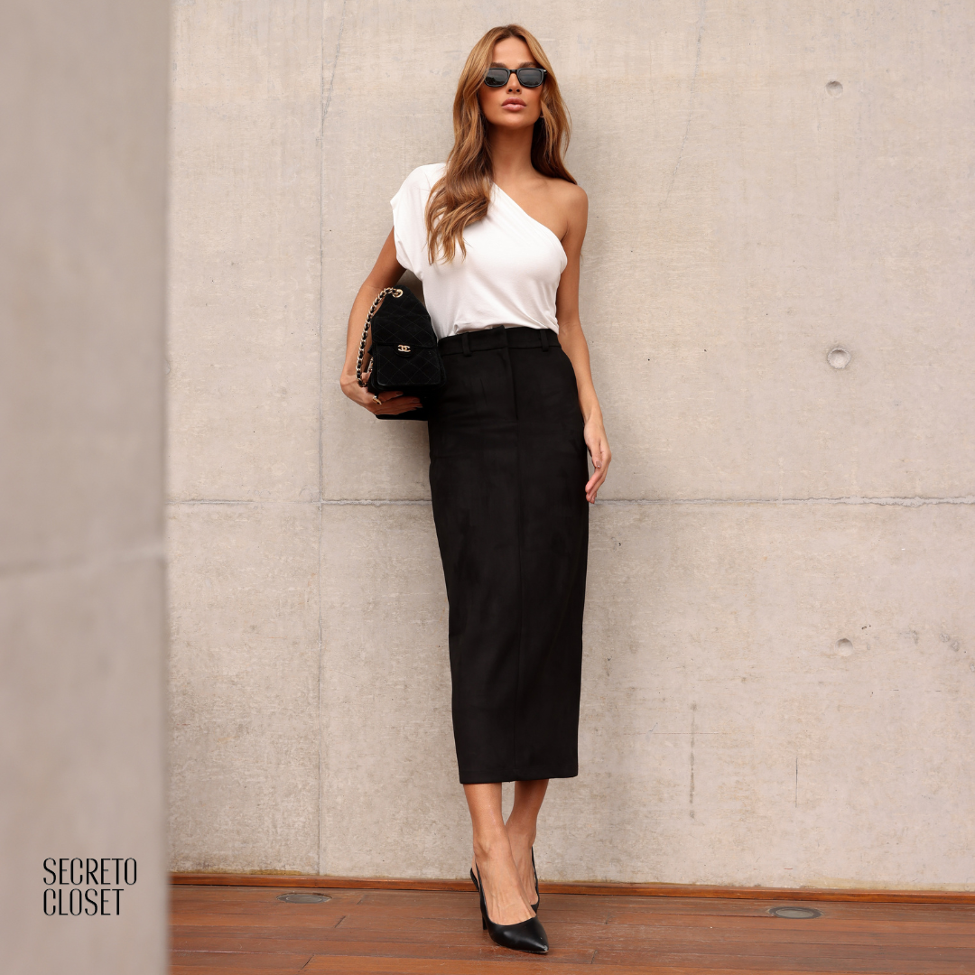 Blusa Um Ombro Grace Branco