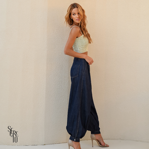 Cropped Listra Bordado Vittoria Pistache
