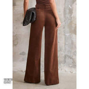 Calça Cotelê Maitê Marrom
