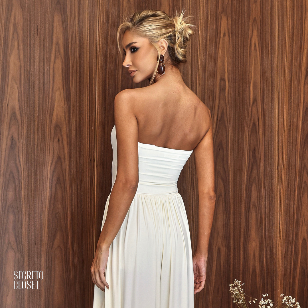 Macacão Tqc Drapeado Emma Off White