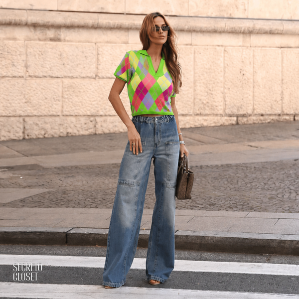 Blusa Polo Argyle Pietra Verde