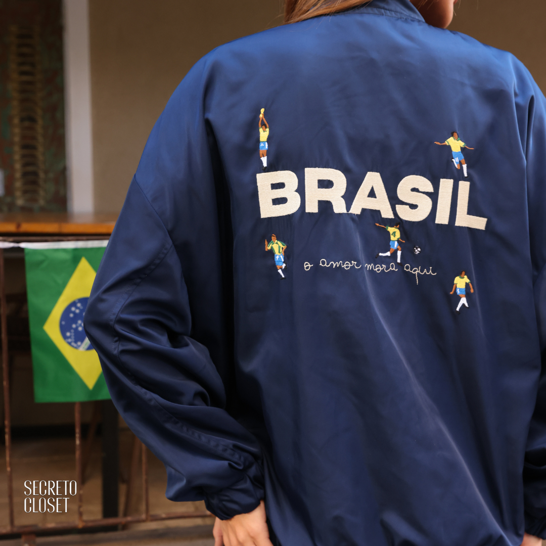 Jaqueta Esportiva Margarida Azul