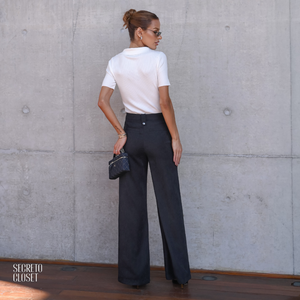 Calça Cupro Leonor Preto