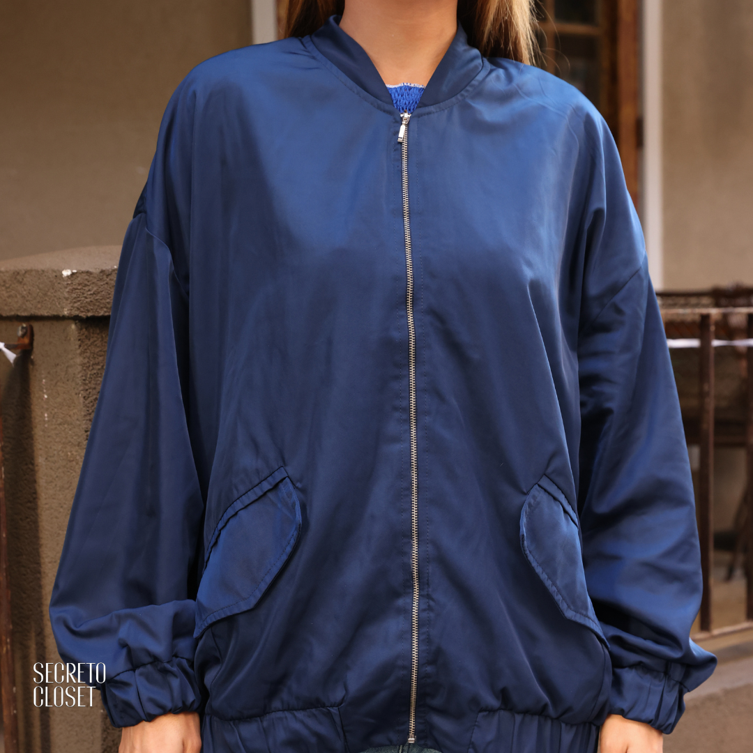 Jaqueta Esportiva Margarida Azul