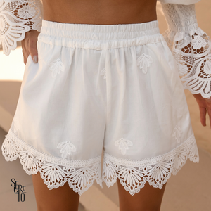 Shorts Laise Barra Camilla Off White