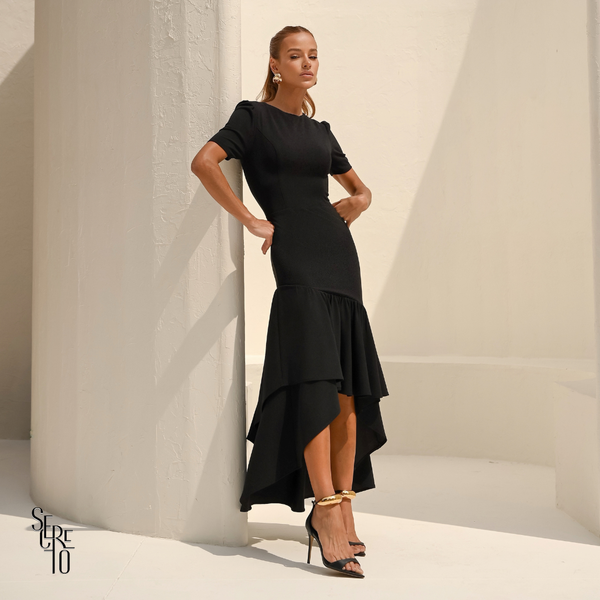 Vestido Saia Dupla Coralie Preto