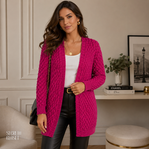 Casaco Tricô Deise Pink
