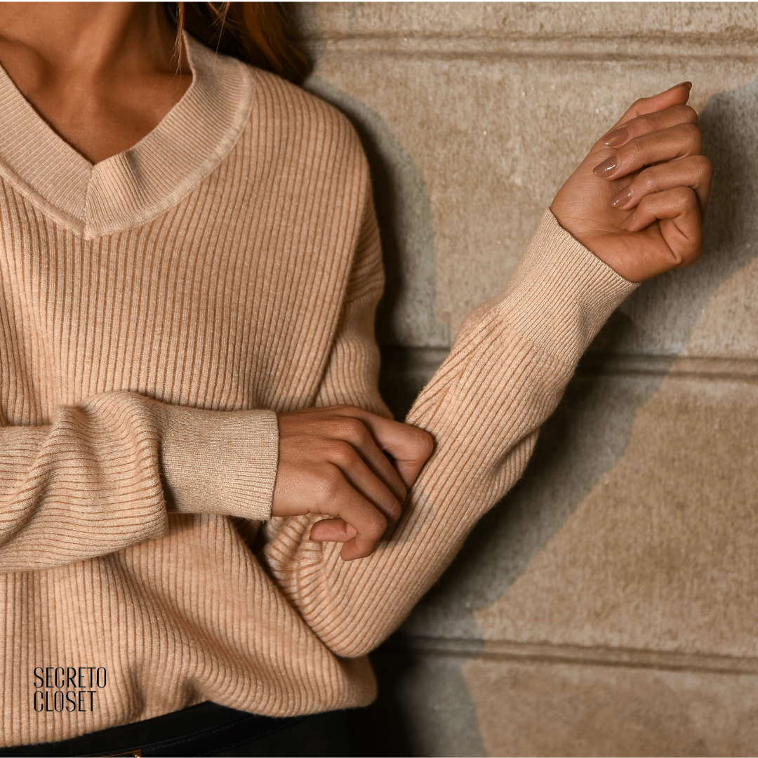 Blusa Interno Fluffy Frieda Bege
