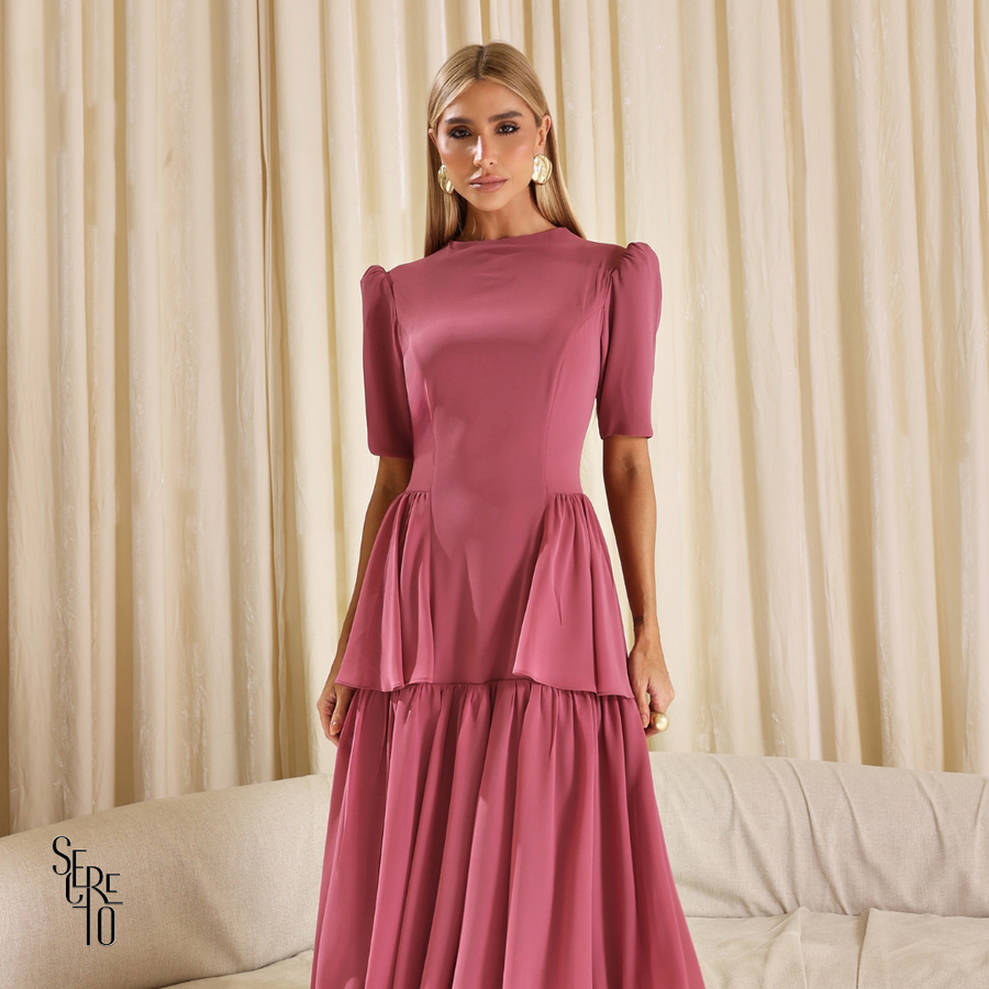 Vestido Longo Camadas Aisha Rosê