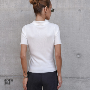 Blusa Modal Polo Vitória Off White