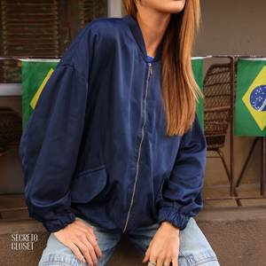 Jaqueta Esportiva Margarida Azul