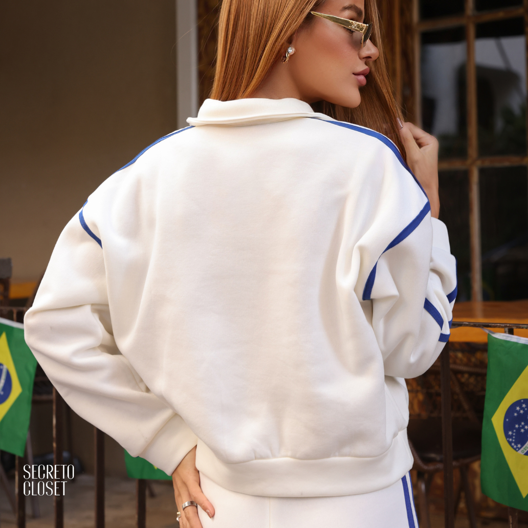 Conjunto Moletom Esportivo Joana Branco