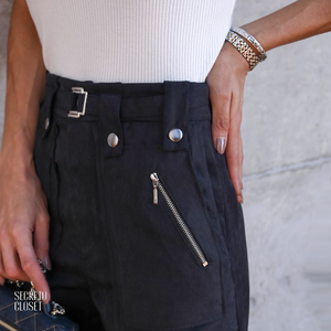 Calça Cupro Leonor Preto