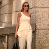 Blusa Assimétrica Maia Areia