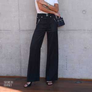 Calça Cupro Leonor Preto