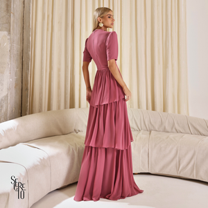 Vestido Longo Camadas Aisha Rosê