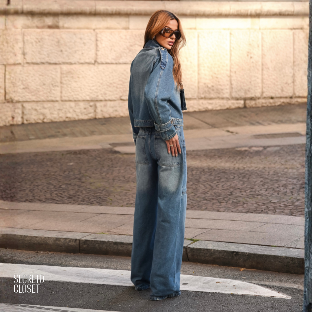 Jaqueta Jeans Cosima Azul