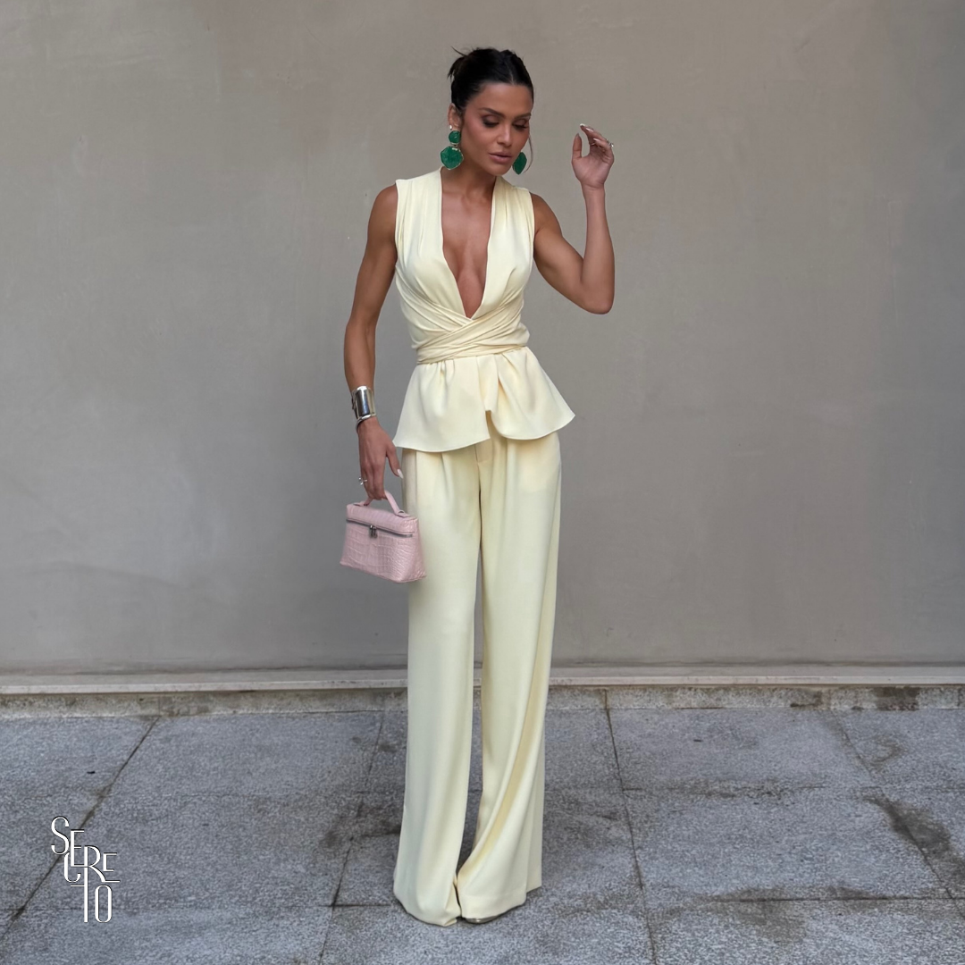 Conjunto Alfaiataria Sabine Camomila