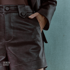 Short Courino Croco Roberta Café
