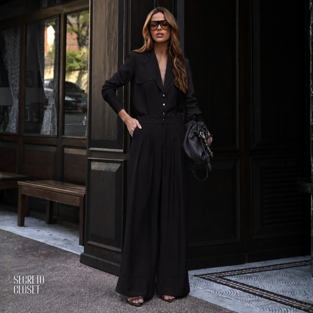 Conjunto Alfaiataria Alessia Preto