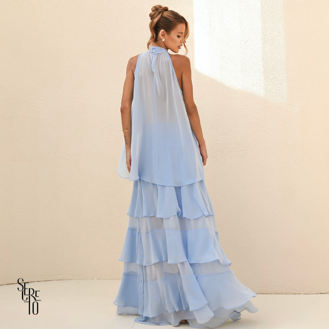 Conjunto Babado Odette Azul Seerenity