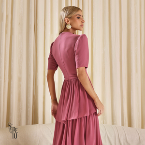 Vestido Longo Camadas Aisha Rosê