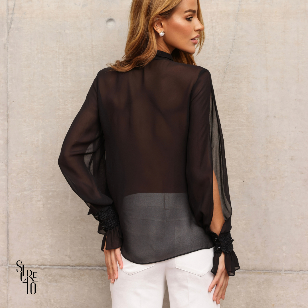 Blusa Napoleão Talita Preto