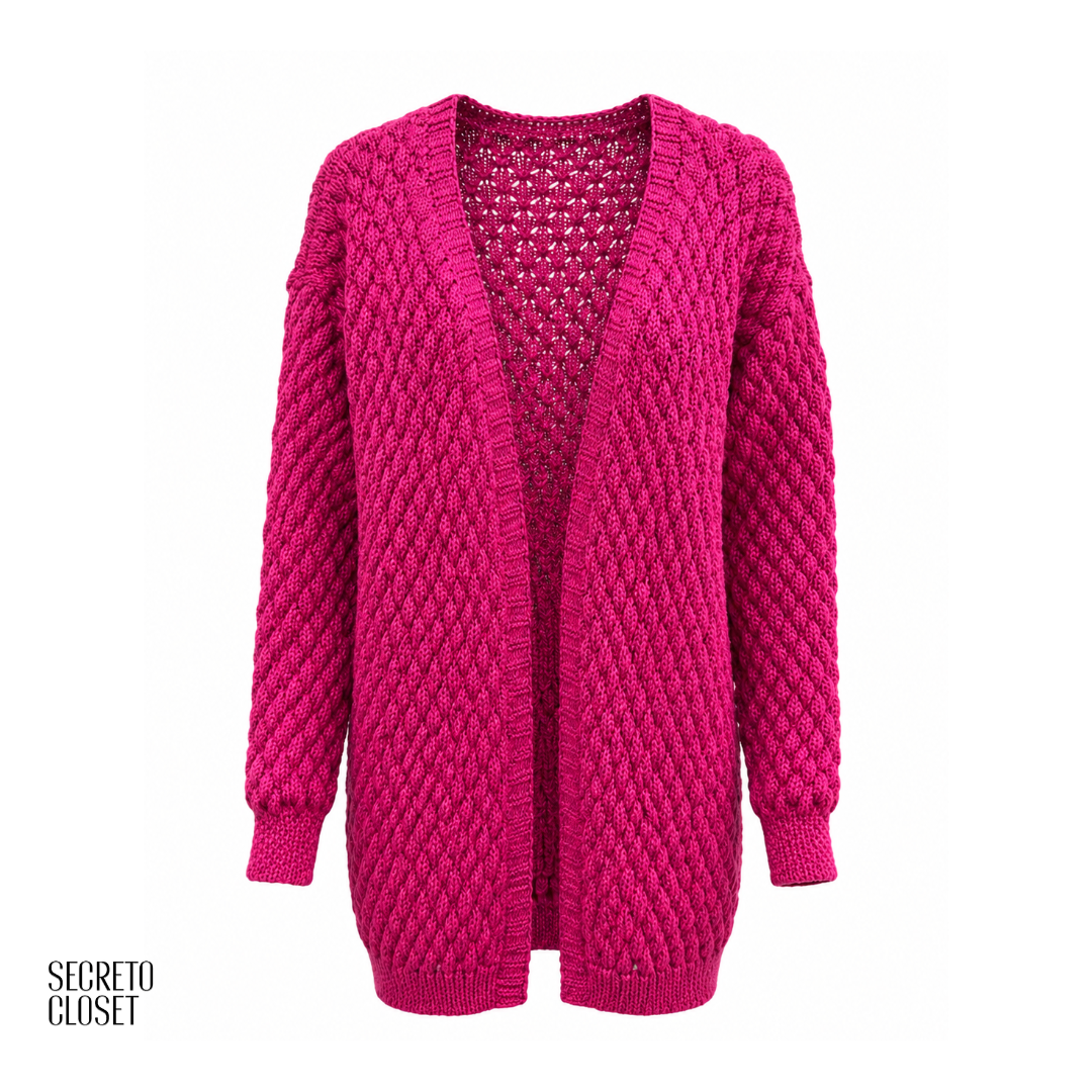 Casaco Tricô Deise Pink
