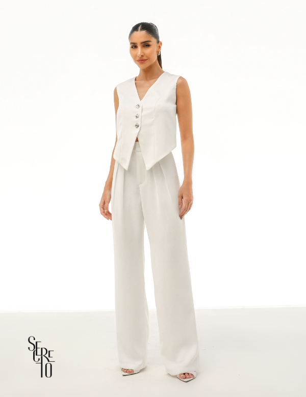 Conjunto Colete Alyne Off White