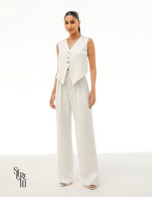 Conjunto Colete Alyne Off White