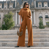 Conjunto Blusa e Calça Tricô Aline Biscuit