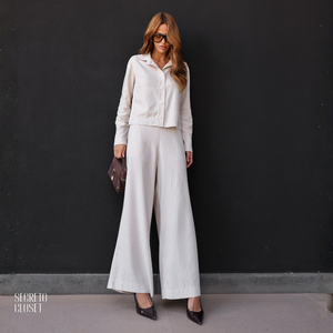 Conjunto Camisa e Calça Linho Alíciah Natural