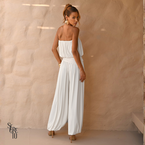 Conjunto Blusê e Calça Aladin Roberta Off White