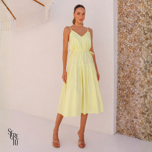 Vestido Midi Karina Camomila