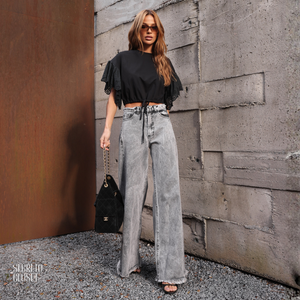 Blusa Manga Laise Marlene Preto