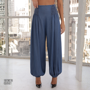 Calça Aladin Jeans Chambré Lara Azul Claro