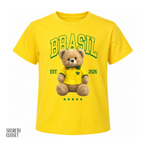 T-shirt Urso Bia Amarelo