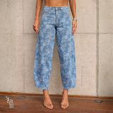 Calça Jeans Corrosao Solene Azul