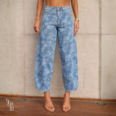 Calça Jeans Corrosao Solene Azul