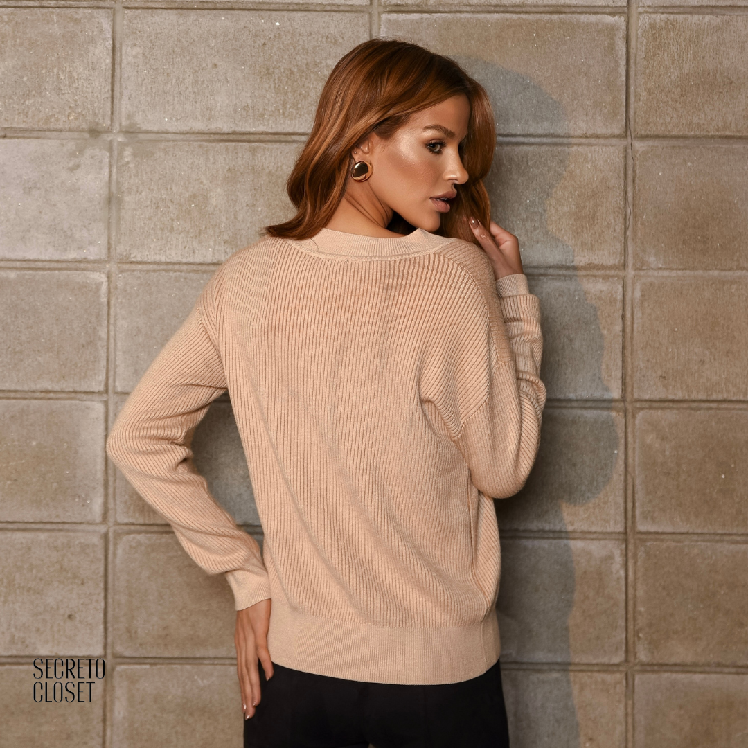 Blusa Interno Fluffy Frieda Bege