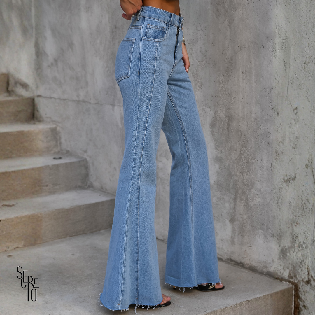Calça Jeans Flare Livia Azul