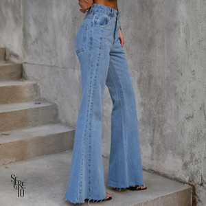 Calça Jeans Flare Livia Azul